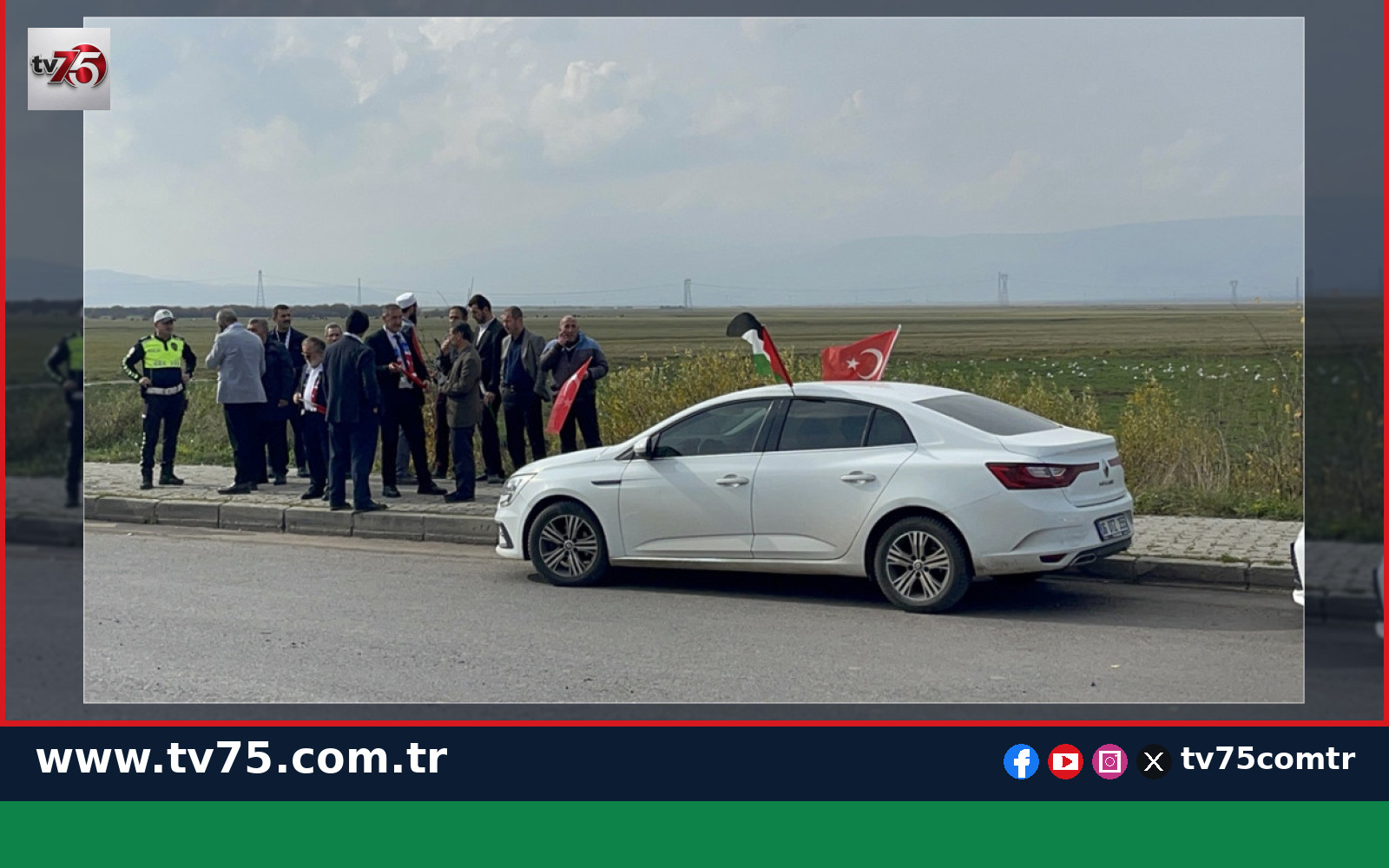 Ardahan’da Filistin’e Destek İçin Araç Konvoyu Düzenlendi